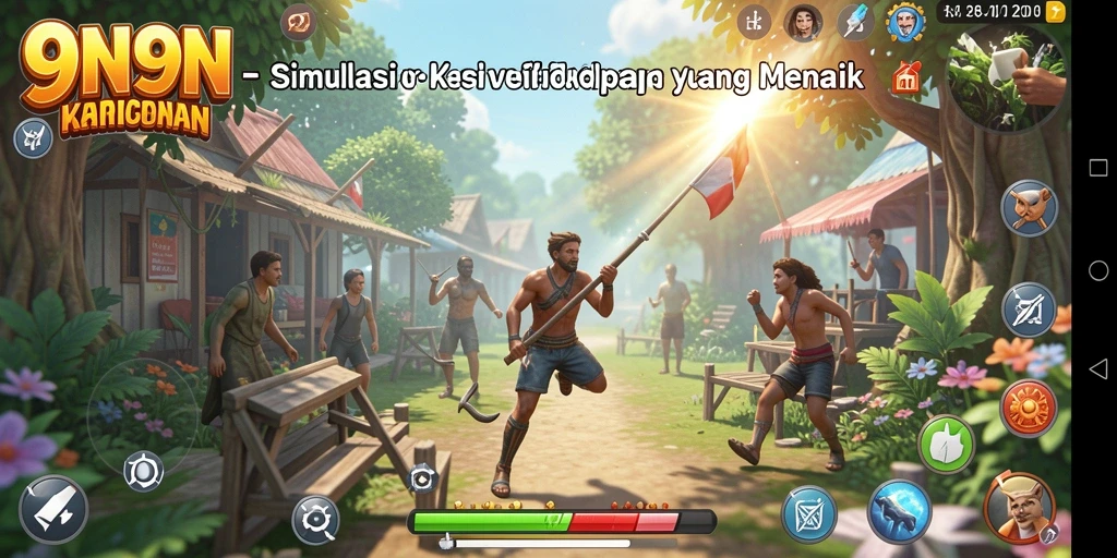 Tampilan gameplay <strong>9N9N</strong> yang menarik dan interaktif.