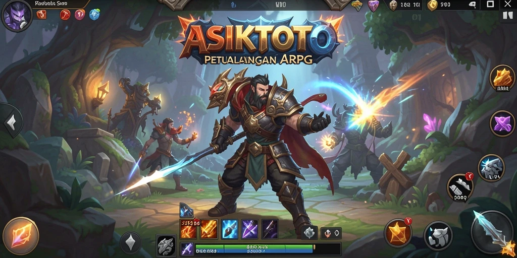 Tampilan gameplay mendebarkan dari ASIKTOTO dengan pertempuran intens.