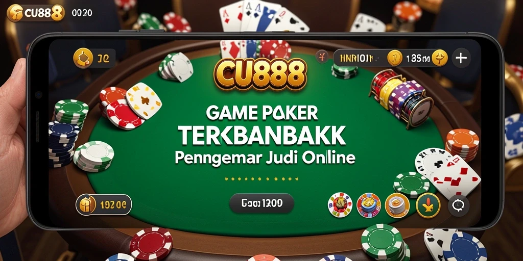 Gameplay menarik dari CU888 saat pemain bersaing di meja poker.