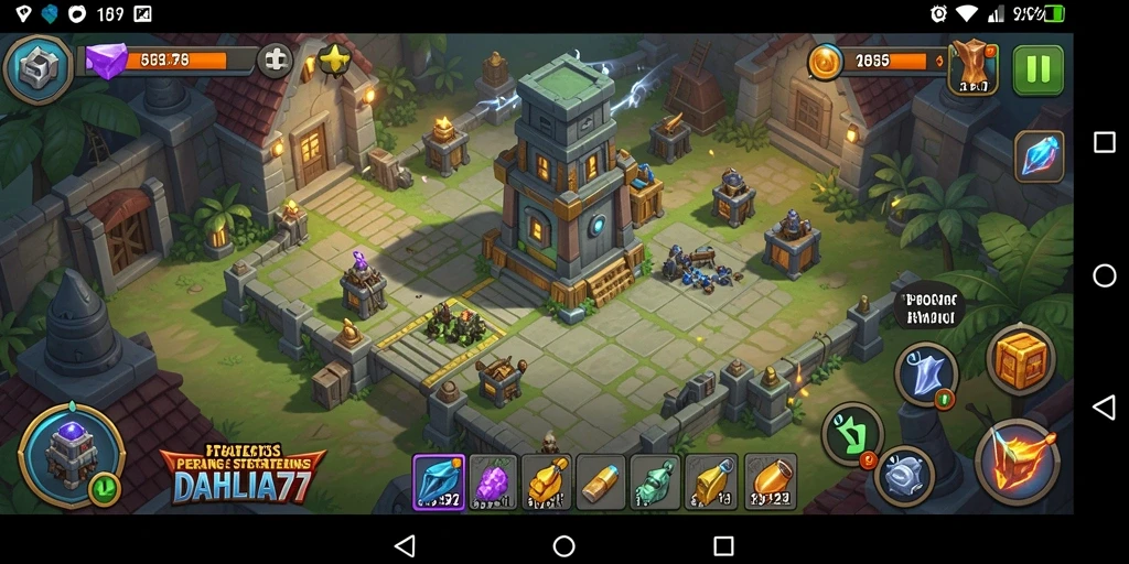 Tampilan gameplay Tower Defense yang menjerat dan penuh aksi.