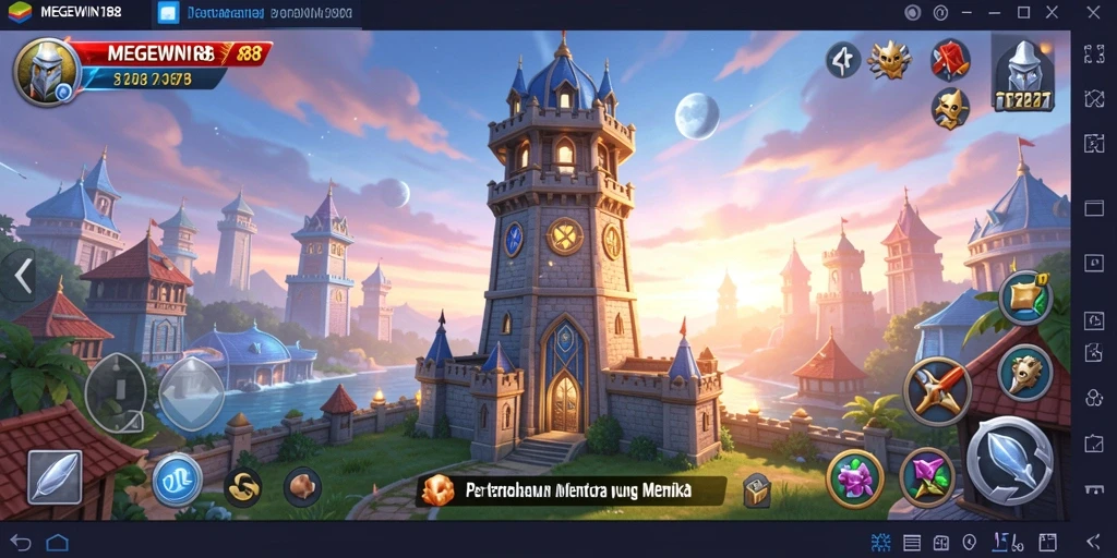 Tangkapan layar MEGEWIN188 menampilkan aksi mendebarkan dalam permainan Tower Defense.